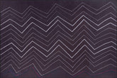 Covor ADA, 75x150 cm, forma dreptunghiulara, poliester, negru/alb, AL 289