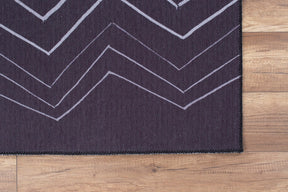 Covor ADA, 75x150 cm, forma dreptunghiulara, poliester, negru/alb, AL 289