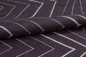 Covor ADA, 75x150 cm, forma dreptunghiulara, poliester, negru/alb, AL 289
