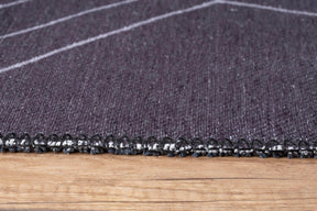 Covor ADA, 75x150 cm, forma dreptunghiulara, poliester, negru/alb, AL 289