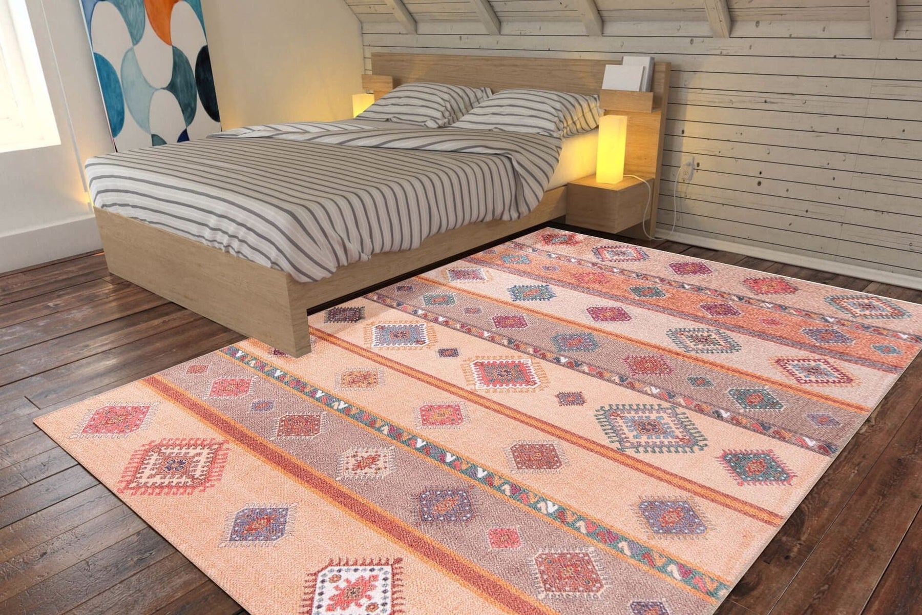Covor SOUL CHENILLE, 75x150 cm, forma dreptunghiulara, poliester, multicolor, AL 282