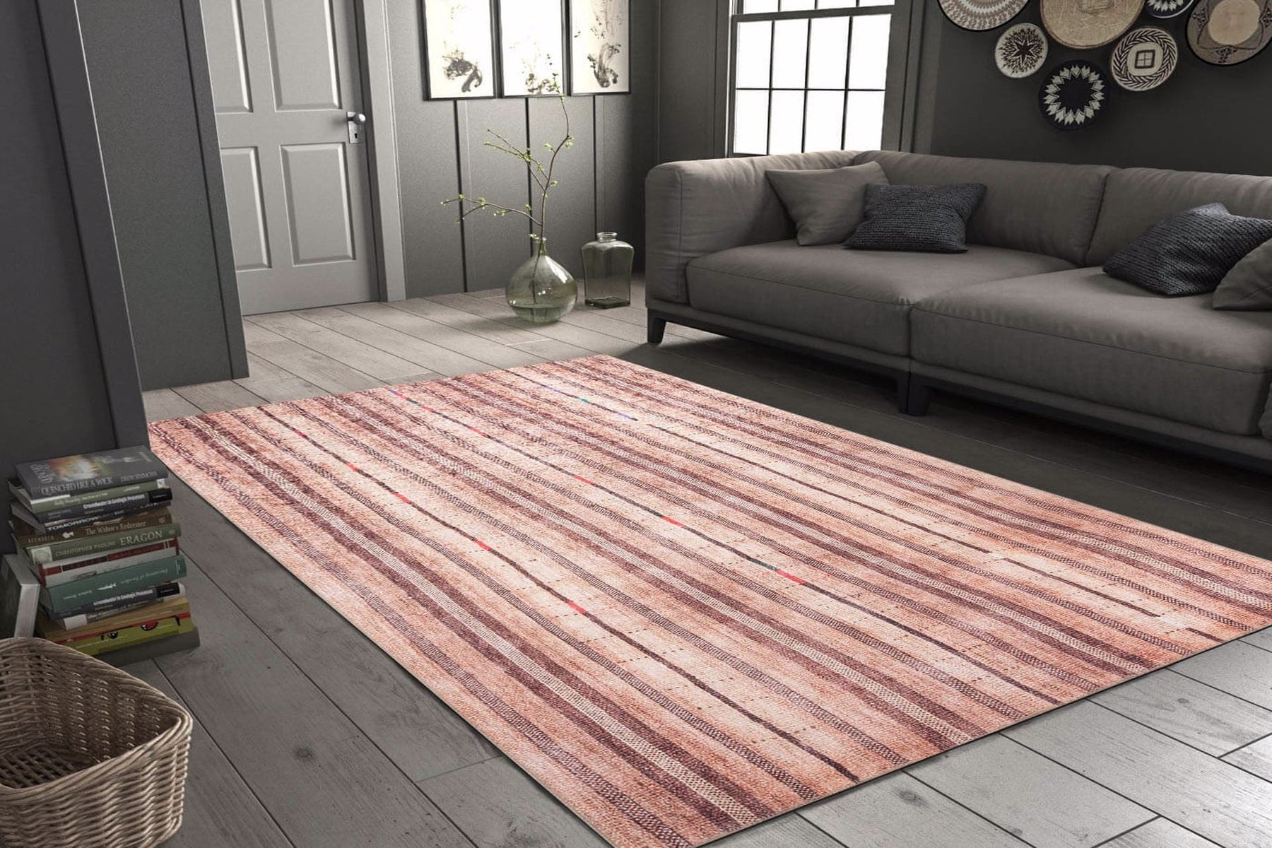 Covor SOUL CHENILLE, 75x150 cm, forma dreptunghiulara, poliester, multicolor, AL 256