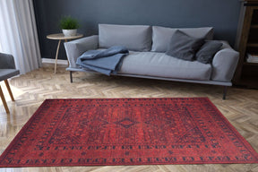 Covor SOUL CHENILLE, 75x150 cm, forma dreptunghiulara, poliester, rosu, AL 219