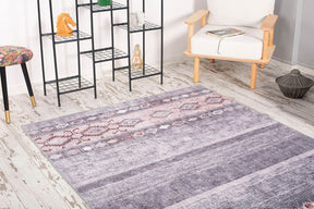 Covor SOUL CHENILLE, 75x150 cm, forma dreptunghiulara, poliester, multicolor, AL 218