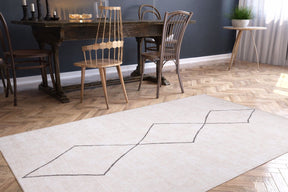 Covor SOUL CHENILLE, 75x150 cm, forma dreptunghiulara, poliester, bej, AL 194