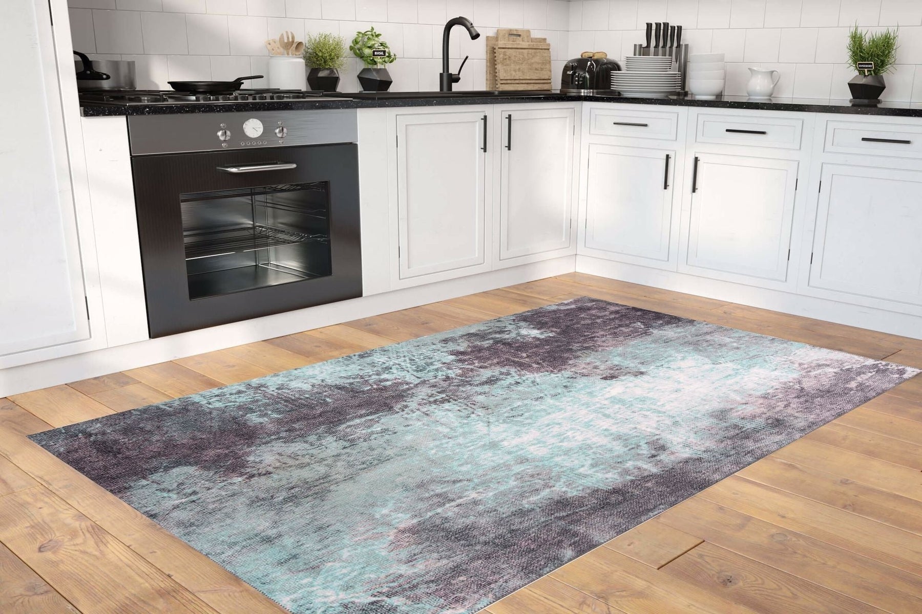 Covor FUSION CHENILLE, 75x150 cm, forma dreptunghiulara, poliester, multicolor, AL 241