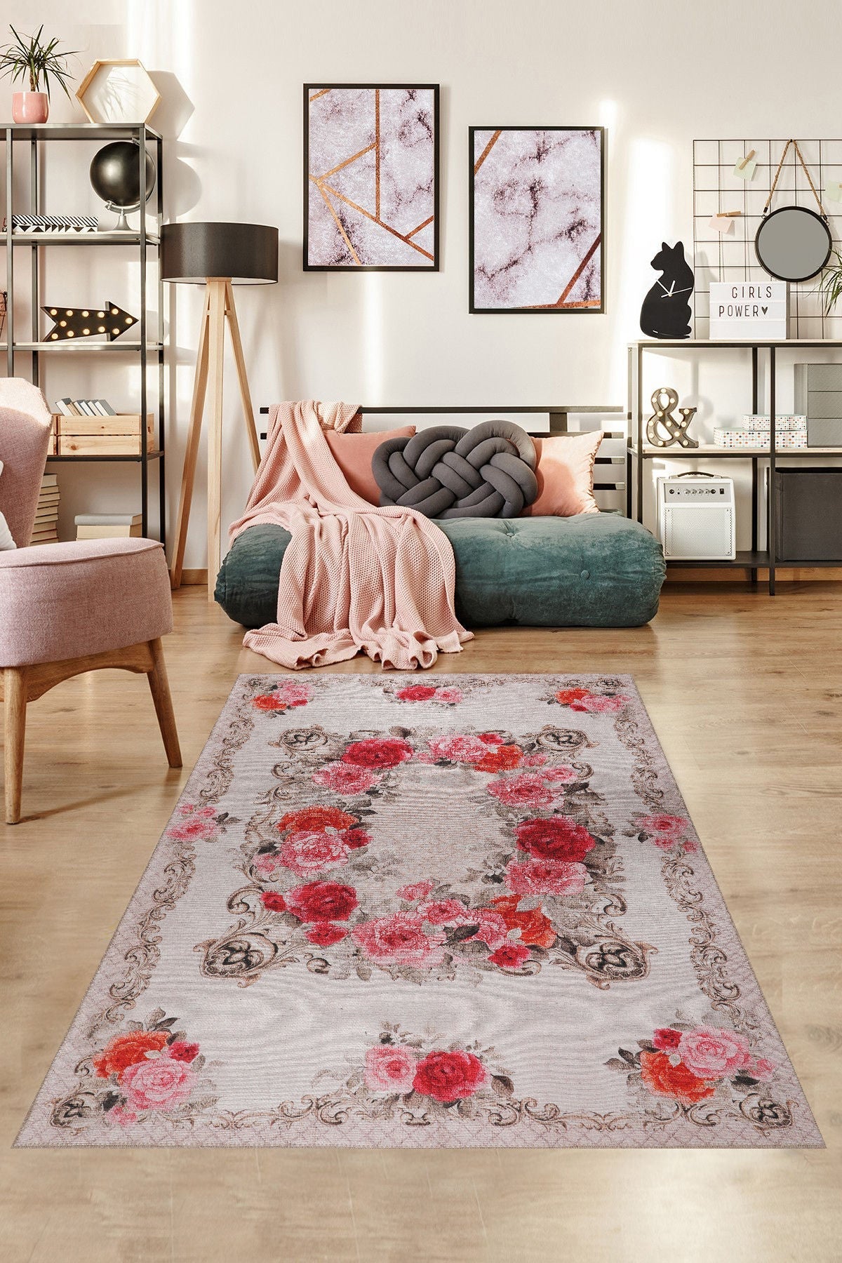Covor FUNK CHENILLE, 75x150 cm, forma dreptunghiulara, poliester, multicolor, AL 263