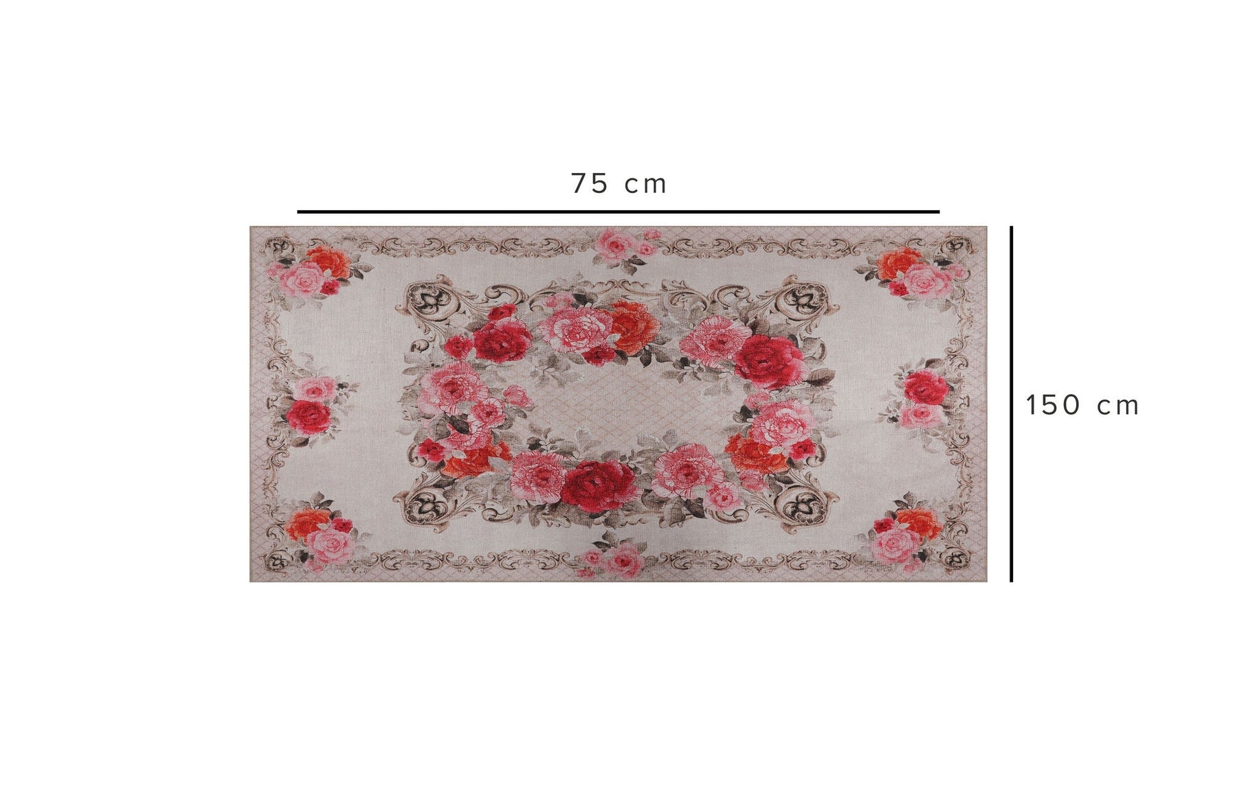 Covor FUNK CHENILLE, 75x150 cm, forma dreptunghiulara, poliester, multicolor, AL 263