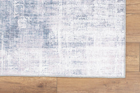 Covor FUNK CHENILLE, 75x150 cm, forma dreptunghiulara, poliester, gri/alb, AL 253