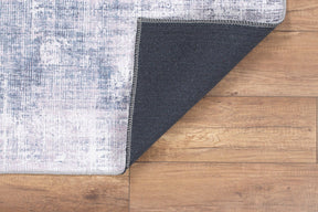 Covor FUNK CHENILLE, 75x150 cm, forma dreptunghiulara, poliester, gri/alb, AL 253