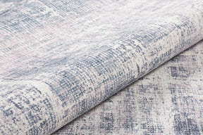 Covor FUNK CHENILLE, 75x150 cm, forma dreptunghiulara, poliester, gri/alb, AL 253