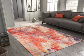 Covor FUNK CHENILLE, 75x150 cm, forma dreptunghiulara, poliester, multicolor, AL 207