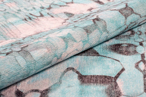 Covor FUNK CHENILLE, 75x150 cm, forma dreptunghiulara, poliester, turcoz/roz, AL 205