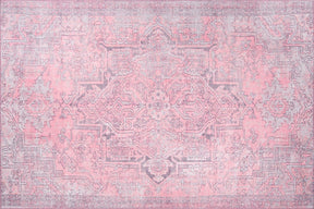 Covor BLUES CHENILLE, 75x150 cm, forma dreptunghiulara, poliester, roz, AL 271
