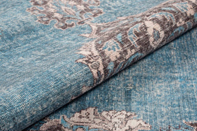 Covor BLUES CHENILLE, 75x150 cm, forma dreptunghiulara, poliester, albastru/gri, AL 201