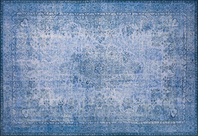 Covor DORIAN CHENILLE, 75x150 cm, forma dreptunghiulara, poliester, albastru inchis, AL 157