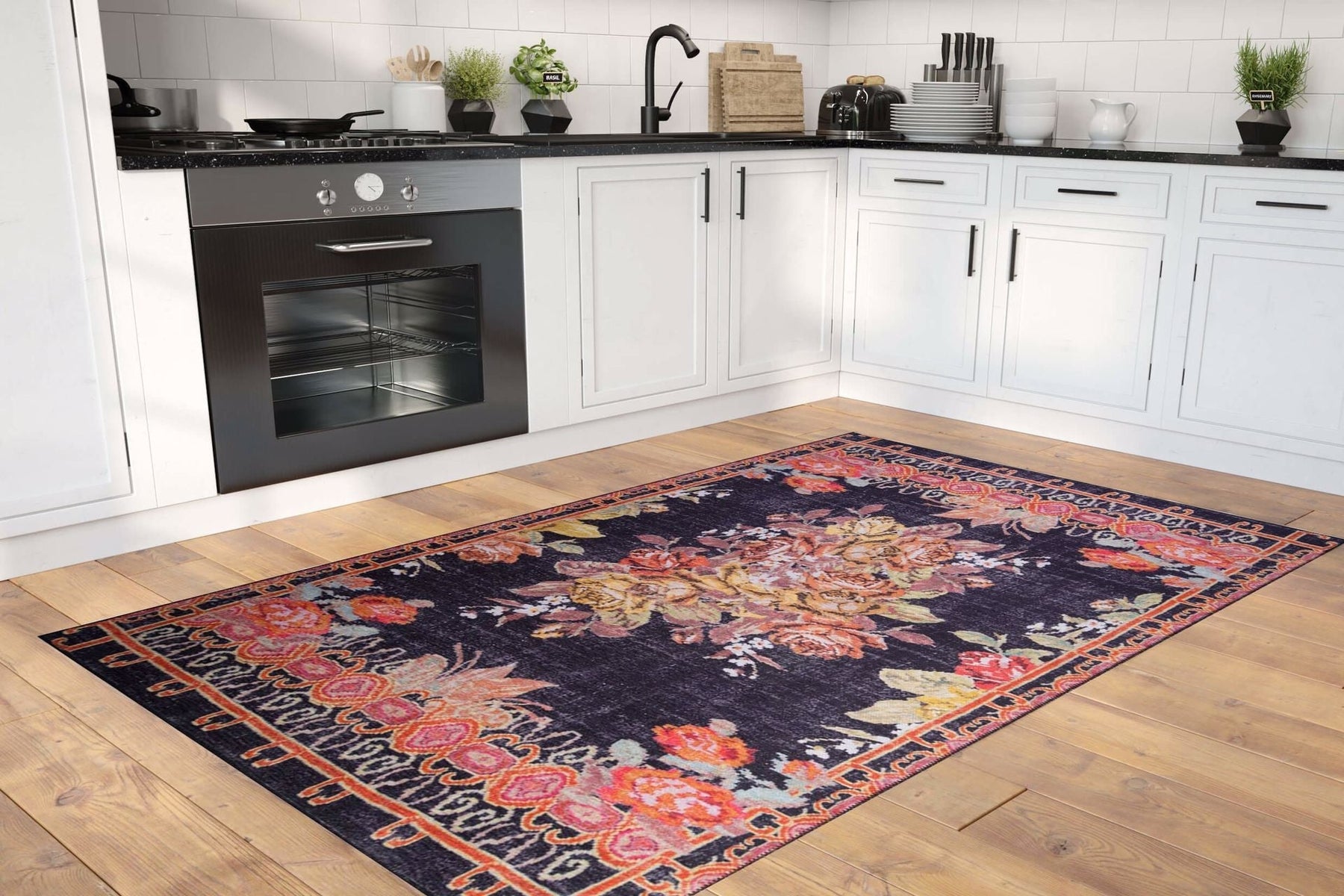 Covor SOUL CHENILLE, 75x150 cm, forma dreptunghiulara, poliester, multicolor, AL 148