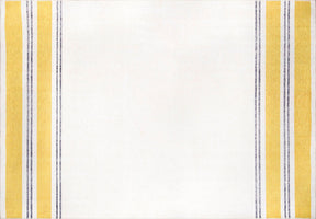 Covor FUNK CHENILLE, 75x150 cm, forma dreptunghiulara, poliester, galben/crem/gri, AL 13