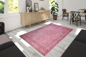 Covor DORIAN CHENILLE, poliester, roz, 75×150 cm