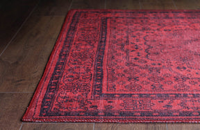 Covor DORIAN CHENILLE, 75x150 cm, forma dreptunghiulara, poliester, rosu, AL 29
