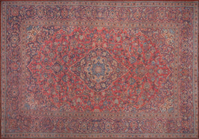 Covor BLUES CHENILLE, 75x150 cm, forma dreptunghiulara, poliester, rosu, AL 53
