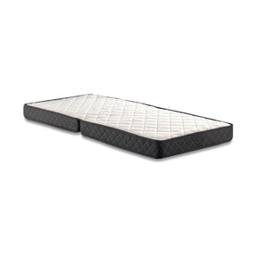 Pat pliabil XL Katlanir, rama metalica/placaj, negru, 90x41x121 cm, saltea inclusa