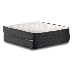Pat pliabil XL Katlanir, rama metalica/placaj, negru, 90x41x121 cm, saltea inclusa