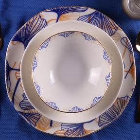 Set de cina ORG24DB1506, 24 piese, multicolor, portelan