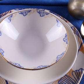 Set de cina ORG24DB1506, 24 piese, multicolor, portelan