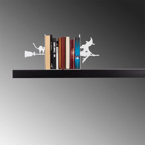 Suport carti KITAP TUTUCU 3, alb, metal, 36x16x22 cm