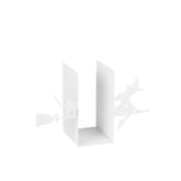 Suport carti KITAP TUTUCU 3, alb, metal, 36x16x22 cm