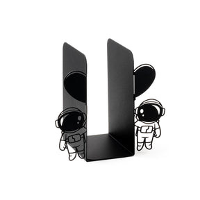 Suport carti KT-ASTRONAUT 2, negru, metal, 42x14x21 cm
