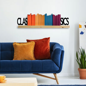 Suport carti KT-CLASSICS, negru, metal 54x14x21 cm