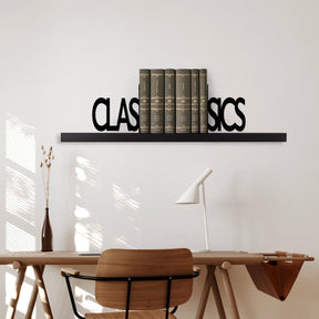 Suport carti KT-CLASSICS, negru, metal 54x14x21 cm