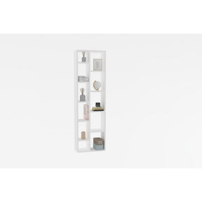 Biblioteca Tomi, alba, 100% placa melaminat, 44,4 cmx19,6x150 cm