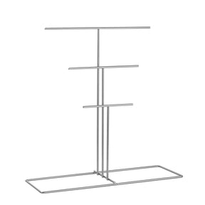 Suport bijuterii TK-006-A, crom, metal, 40x15x41 cm
