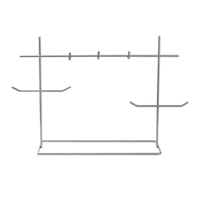 Suport bijuterii TK-007-A, crom, metal, 31x13x29 cm