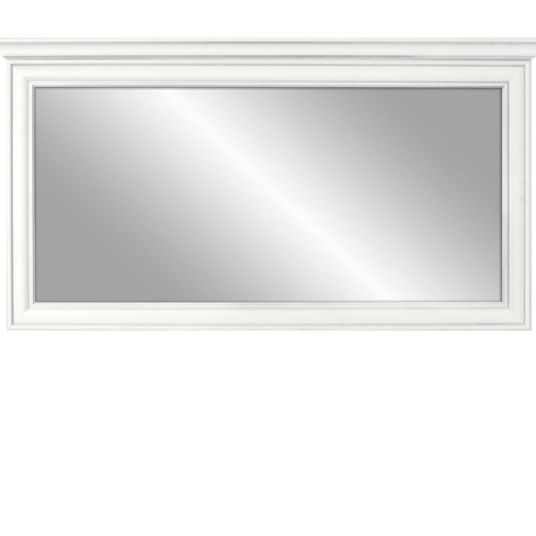 Oglinda decorativa Idento, alba, 155x6.5x71.5 cm