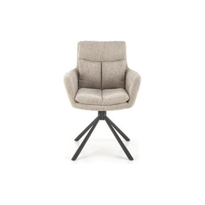 Scaun rotativ K495, bej, stofa clasica, 87x60x65 cm