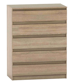 Comoda cu sertare HANY NEW 005, PAL laminat, stejar sonoma,  90x49x117,3 cm