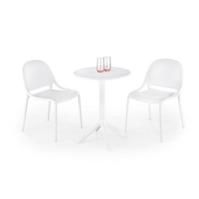 Masa CALVO, alb, polipropilena, 60x60x72 cm