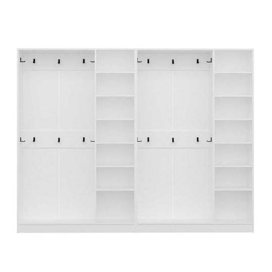 Mobilier hol KALE 8123, alb, PAL melaminat, 270x35x210 cm
