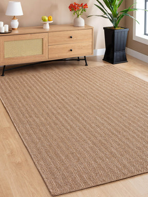 Covor 0503, 60x100 cm, forma dreptunghiulara, iuta, maro