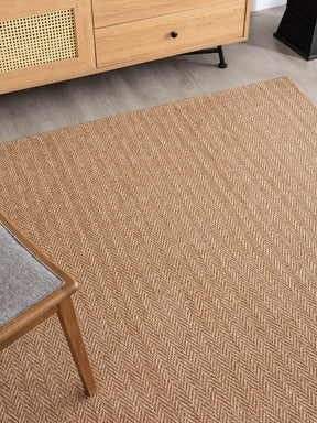 Covor 0503, 60x100 cm, forma dreptunghiulara, iuta, maro
