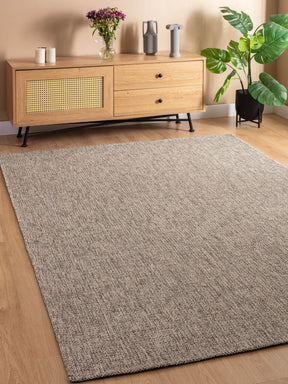Covor 0602, 60x100 cm, forma dreptunghiulara, iuta, gri inchis