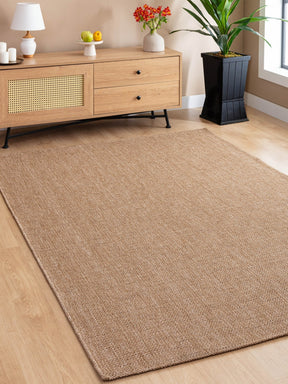 Covor 0604, 60x100 cm, forma dreptunghiulara, iuta, maro