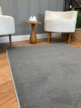 Covor BONCUK, 60x100 cm, forma dreptunghiulara, poliester, gri antracit