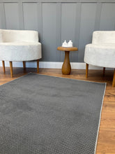 Covor BONCUK, 80x250 cm, forma dreptunghiulara, poliester, gri antracit
