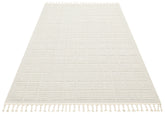 Covor YENI BUKLE KARE, 80x150 cm, forma dreptunghiulara, material tesut, crem