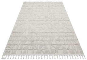 Covor 514SRZ2101, 80x150 cm, forma dreptunghiulara, material tesut, gri